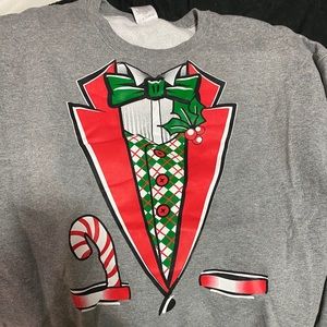 Christmas tuxedo crewneck